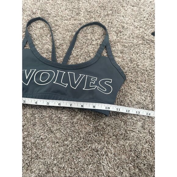 Darc Sport SHE Wolf Georgia Energy Sports Bra XS Gray Wolves Graphic Gym - Picture 4 of 8